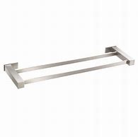 Image result for Brushed Nickel Double Towel Bar