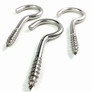 Image result for Screw Hooks and Screw Rings