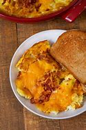 Image result for Baked Eggs and Bacon in Oven
