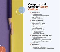 Image result for Compare and Contrast Essay Outline for 9th Grade Students