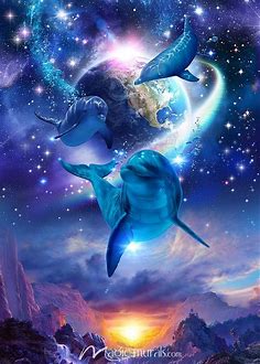 Gift of the Universe | Dolphin art, Dolphin painting, Beautiful fantasy art