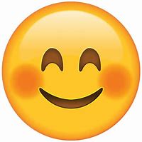 Image result for Blushing Face Emoji