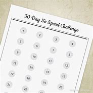 Image result for 30-Day No Spend Challenge Printable