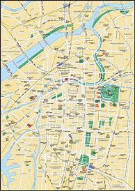 Image result for Osaka City Map English