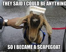 Image result for ScapeGoat Meme