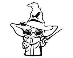 Image result for Baby Yoda Harry Potter SVG