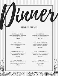 Image result for Template Menu Black and White Blank