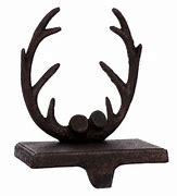 Image result for Antler Stocking Holders for Mantle