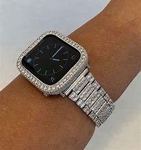 Image result for Diamond Band Apple Round Watch Man