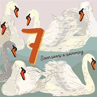 Image result for 7 Swans Clip Arts