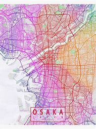 Image result for Osaka City Map English