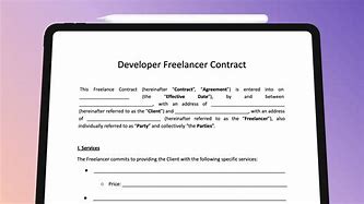 Image result for Template for Freelance Contract