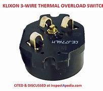 Image result for Thermal Overload Switch Electric Motor