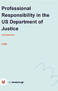 Image result for Department of Justice Responsibility