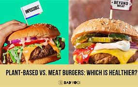Image result for Plant-Based vs Meat