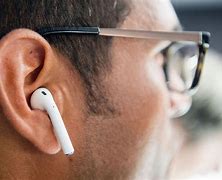 Image result for airpods on ears