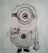 Image result for Pencil Shading Minion