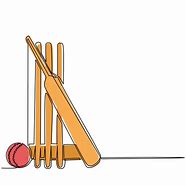 Image result for Cricket Line Drawing