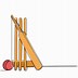 Image result for cricket bat ball drawing
