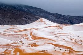 Image result for Snow in Desert