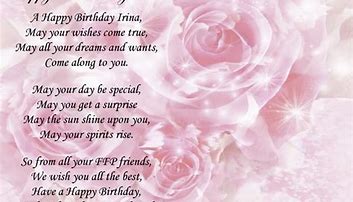 Image result for Birthday Verses Friend Female