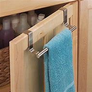 Image result for Kitchen Cabinet Over Door Towel Rack