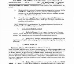 Image result for Management Contract Example