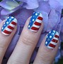 Image result for American Flag Acrylic Nails