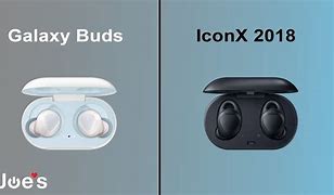 Image result for Galaxy Buds vs Iconx Side by Side