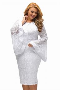 Image result for Plus Size White Lace Dresses