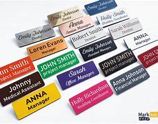 Image result for Plastic Name Tags