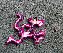 Image result for Pink Otter Perler Beads