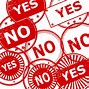 Image result for Yes and No PNG
