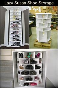 Image result for Lazy Susan Shoe Storage