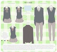 Image result for Anime Girl School Uniform Design
