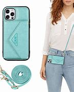 Image result for Luxury Crossbody Wallet Case iPhone 14 Pro Coach