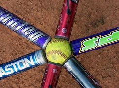Image result for Softball Bat and Ball Imaages