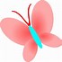 Image result for Simple Pink Butterfly Clip Art