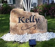 Image result for Personalized Stone Yard Signs