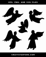 Image result for Simple Angel Silhouette Clip Art