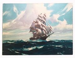 Image result for Oil Painting of Ships On Lake Superior