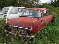 Image result for Old Škoda 1000 MB Red Colour in Rain Image