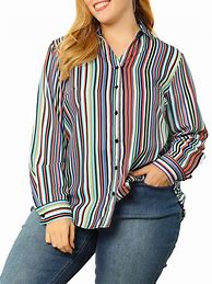 Image result for Striped Button Down Shirt