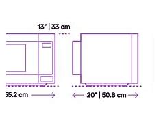 Image result for Microwave Front and Side View
