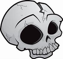 Image result for Cartoon Skeleton Head PNG