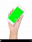 Image result for Holding Cell Phone with Green Screen Horizontal