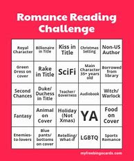 Image result for Romance Book Challenge Pages