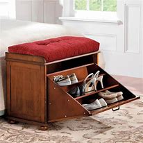 Image result for 3 Foot Bench with Hidden Shoe Storage