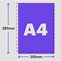 Image result for Paper Sizes A4 A5 A6