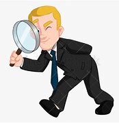 Image result for Man with Magnifying Glass Clip Art
